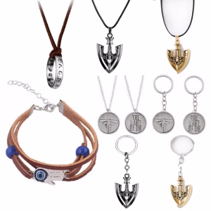 Lasts Of Us cosplay Pendants necklace keychain  Bracelet figure  Leather Bracelets charms Bangles props fans gifts