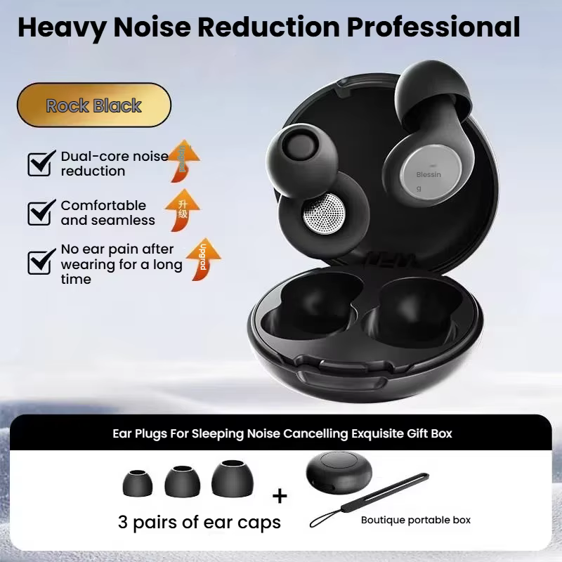 Ear Plugs For Sleeping Noise Cancelling 45db Noise Cancelling Ear Plugs For Sleeping Silicone Reusable With Case 8 Eartips