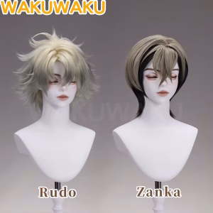 IN STOCK Zanka Rudo Wig Anime Gachiakuta Cosplay Wig WakuWaku Short Hair Men Rudo Surebrec Zanka Nijiku Cosplay Free Wig Cap