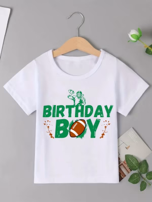 Birthday Boy Soccer T Shirt Boys The Best Birthday Gift For Boys Kids Clothes Birthday Party Tshirt Summer Short Sleeve Tshirt