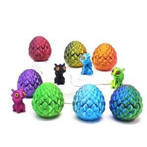 Best Seller 3D Printed Toys Mini Dragon Egg Set Creative Model Easter Home Decor Kids Gift Gifts for Parties and Gatherings
