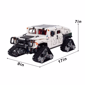 Building block remote control car Hummer off-road kit, MOC building block power technology energy best boy holiday gift