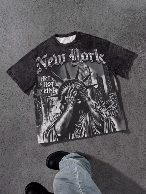 The 2026 summer new men’s T-shirt features a casual fashionable comfortable soft and breathable 3D pattern print