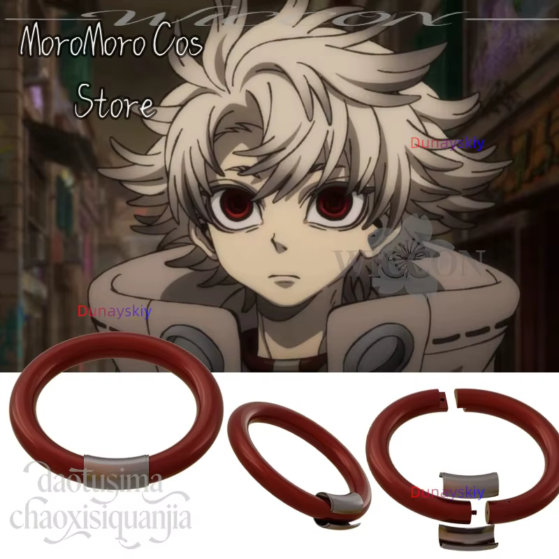 Anime GACHIAKUTA 코스프레 Rudo Surebrec 3D Polylactic Acid Necklace Choker Props Accessories Manga Neck Ring Christmas Halloween