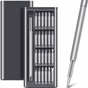 24-Piece Precision Screwdriver Bit Set, Including Handle, Suitable for Electronic Device Repair