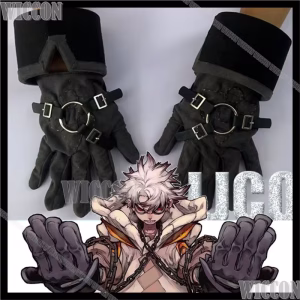 Rudo Surebrec Anime GACHIAKUTA Cosplay Costume Prop Pair of Black Gloves Accessories Set Man Woman Cos Halloween Party Roleplay