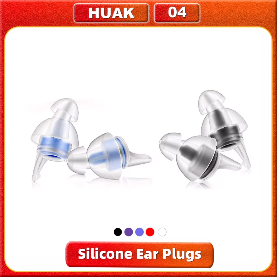 HUAK Ear Plugs High Fidelity Concert – Ear Protection for Concerts, Musicians Reusable/Hypoallergenic Earplugs – Noise Reduction