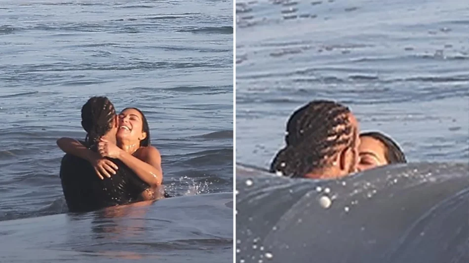 Kim Kardashian & Lewis Hamilton Show PDA During Malibu Beach Day Kim Kardashian & Lewis Hamilton Show PDA During Malibu Beach Day