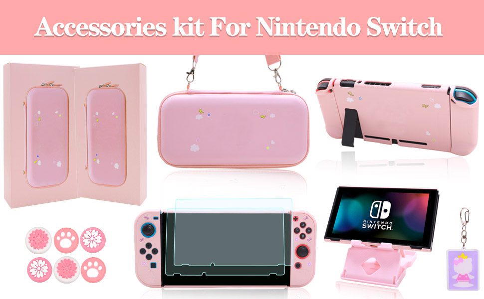 nintendo switch accessories Pink