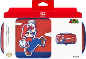 HORI Vault Case (Mario) for Nintendo Switch 2 – Hard Shell Case for Switch 2 – Officially Licensed by Nintendo