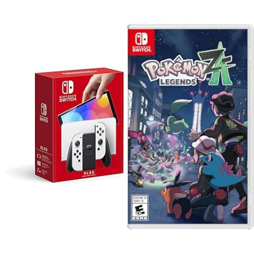 Nintendo Switch OLED Model w/White Joy-Con + Pokémon Legends: Z-A Game Bundle