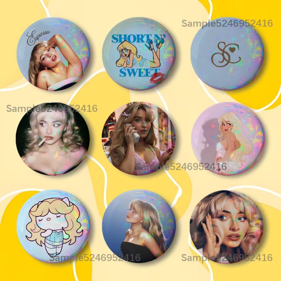 S-Sabrina Carpenter Mans Best Friend Badge Brooch Figure Lapel Pins Clothes Backpack Fashion Cute Collection Decoration Display