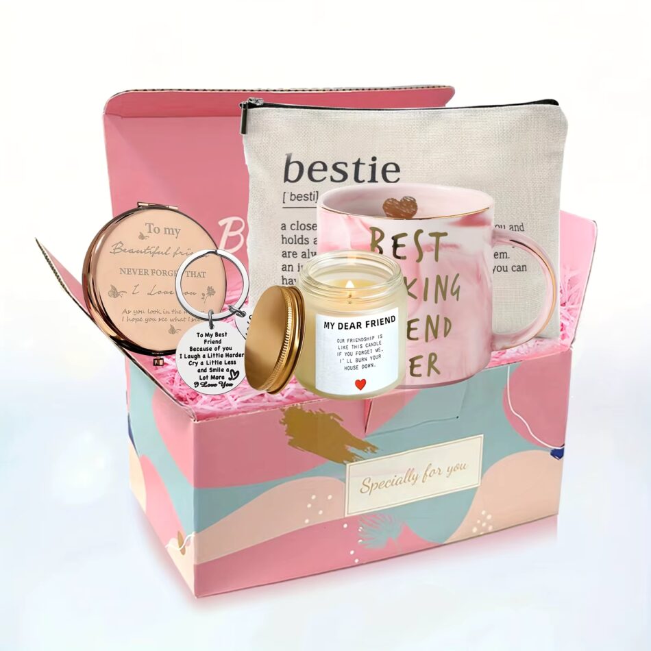 Set Best Friend Birthday Gifts for Women, Unique Friendship Gifts for Women, Bestie, Bff