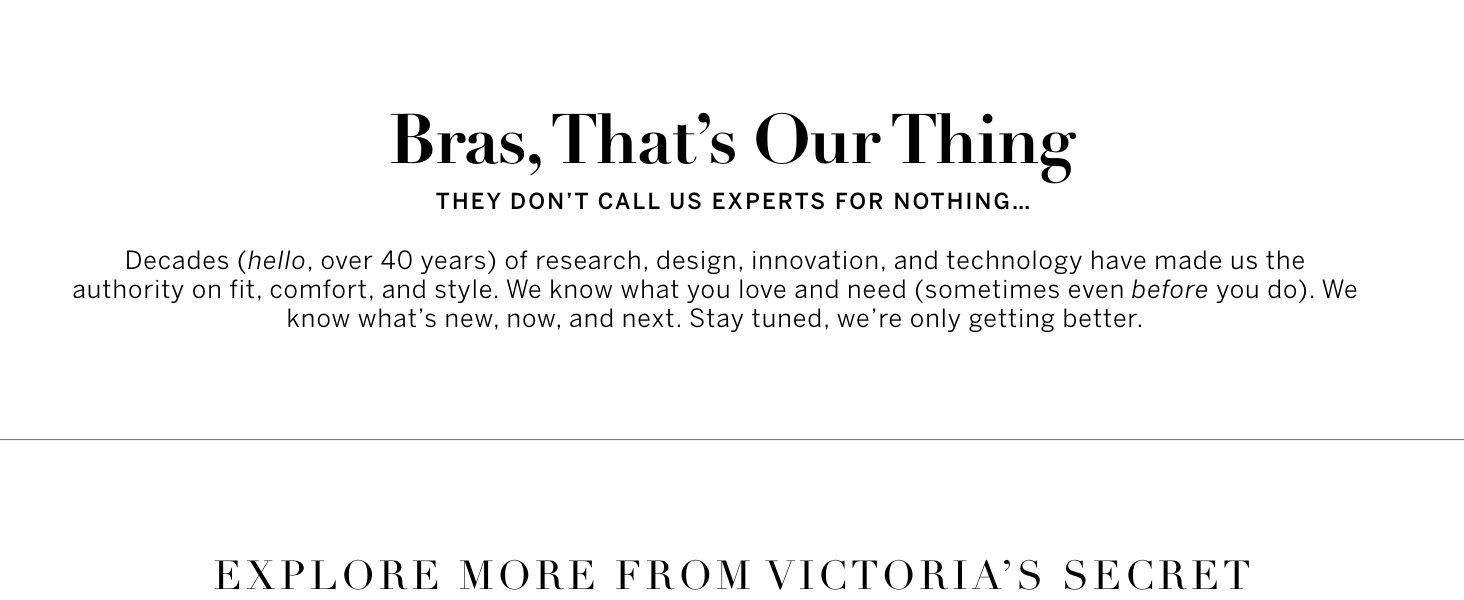 Victoria's Secret Bra, That's Our Thing