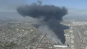 Boyle Heights warehouse fire: Shelter-in-place order lifted in East Los Angeles; smoke advisory remains in place
