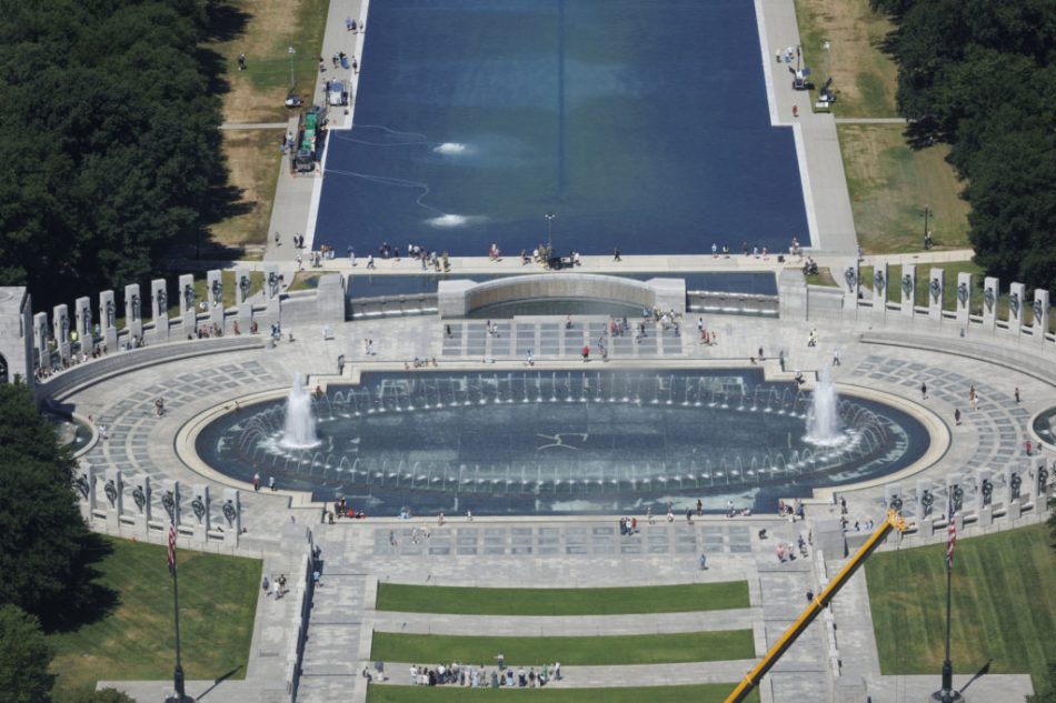 Reflecting Pool liner was cut with a sharp knife or razor, National Park Service says