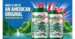 MOUNTAIN DEW™ MARKS NEARLY 80 YEARS AS AN AMERICAN ORIGINAL BY SELLING LIMITED-EDITION COMMEMORATIVE CAN BUNDLES FOR FIVE CENTS