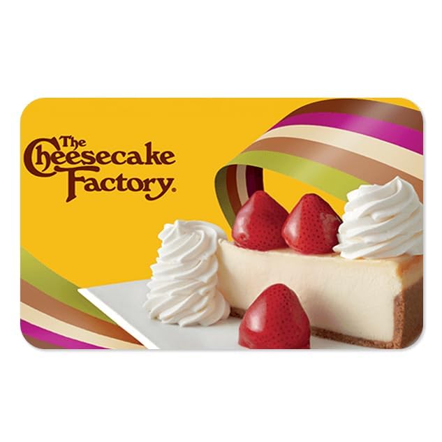 The Cheesecake Factory eGift Card | Digital Delivery