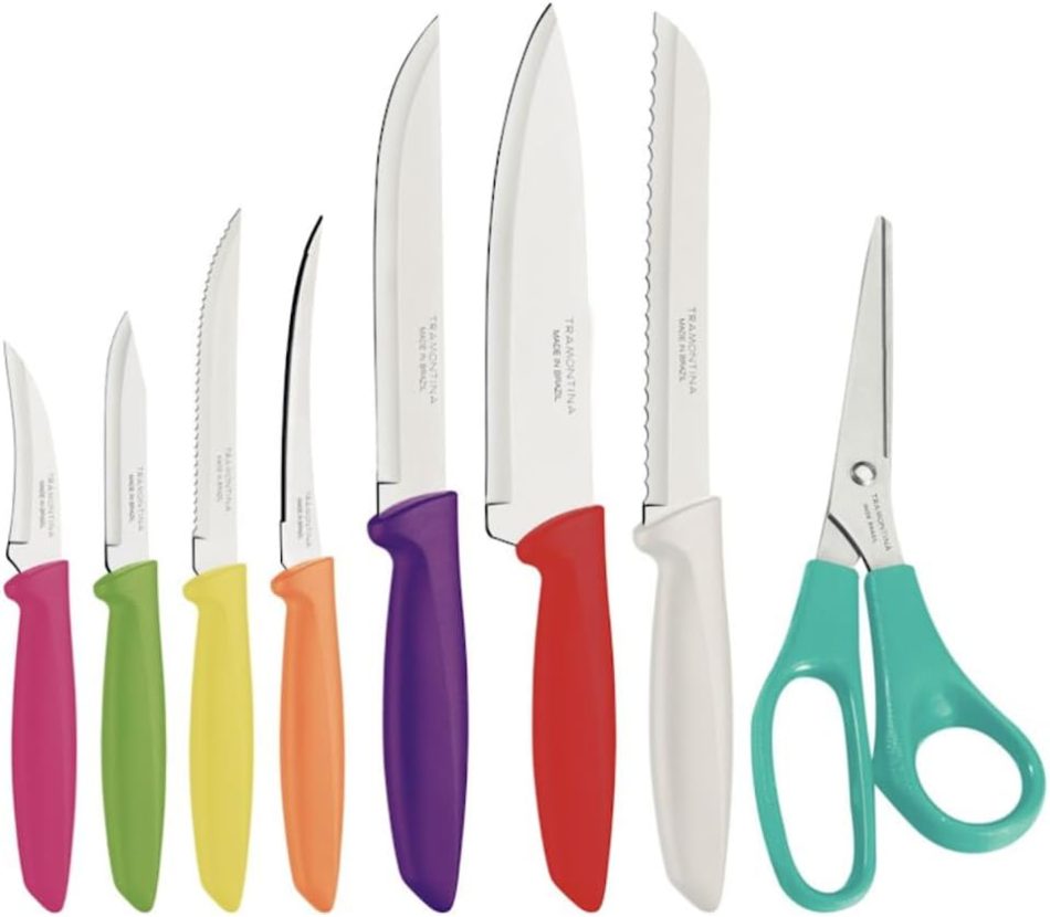 Tramontina Kitchen Knives Set, Stainless steel