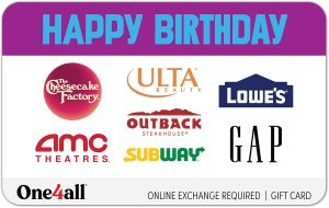 Happy eGift Card (Multi-Brand) | Happy Birthday, Digital Delivery