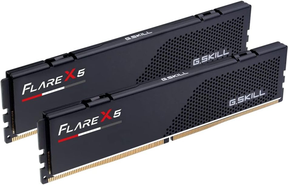 G.SKILL Flare X5 Series DDR5 RAM (AMD EXPO & Intel XMP 3.0) 32GB (2x16GB) 6000MT/s CL36-36-36-96 1.35V Desktop Computer Memory U-DIMM – Matte Black (F5-6000J3636F16GX2-FX5)