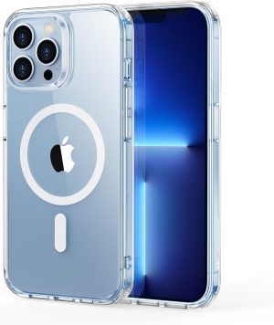 ESR for iPhone 13 Pro Case, Compatible with MagSafe, Shockproof Military-Grade Protection, Scratch-Resistant Back, Magnetic Phone Case for iPhone 13 Pro, Classic Hybrid Case, Clear