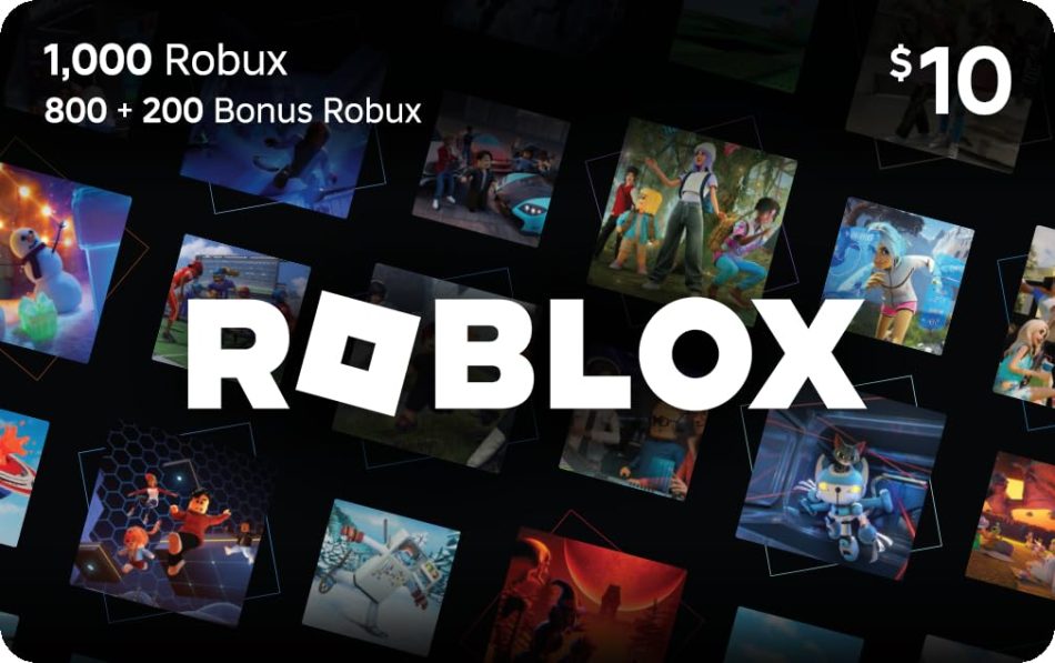 Roblox Digital Gift Card – 1,000 Robux [Includes Exclusive Virtual Item] [Digital Code]