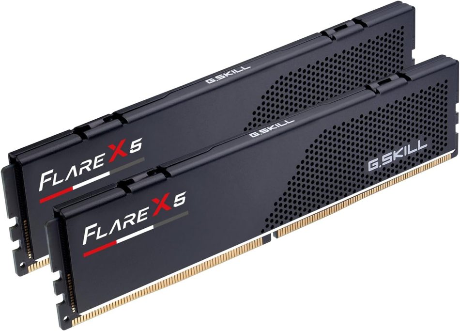 G.SKILL Flare X5 Series DDR5 RAM (AMD EXPO) 32GB (2x16GB) 6000MT/s CL30-38-38-96 1.35V Desktop Computer Memory U-DIMM – Matte Black (F5-6000J3038F16GX2-FX5)