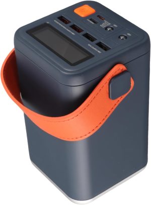 Power Station with 60000mAh Lithium Battery – Portable Bidirectional Fast Charging for Outdoors Camping and Emergency Blackout(Grey)
