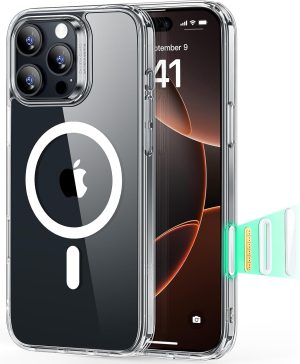 ESR for iPhone 16 Pro Case, Camera Control Cover, Compatible with MagSafe, Shockproof Military-Grade Protection, Magnetic Phone Case for iPhone 16 Pro, Classic Hybrid Case, Clear