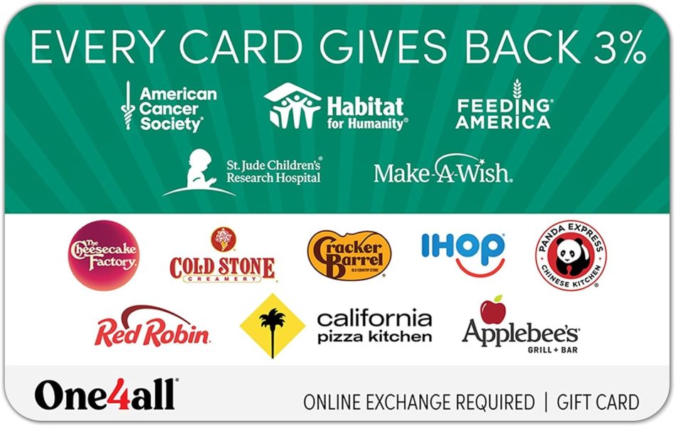One4all eGift Card (Multi-Brand) | Giving Good, Hope, Digital Delivery