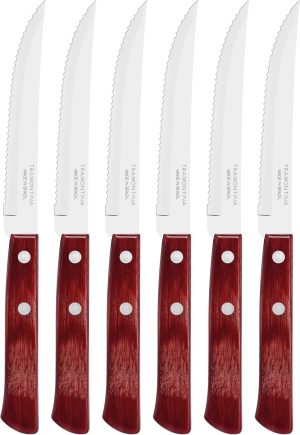 Tramontina Polywood steak knife set-6 piece