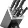 ZWILLING 1002303 Four Star Self-Sharpening Knife Block, 7 PC, Black Ash
