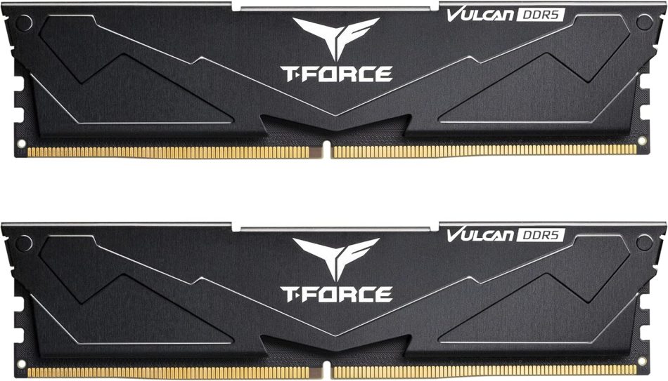TEAMGROUP T-Force Vulcan DDR5 32GB (2x16GB) 6000MHz (PC5-48000) CL38 Desktop Memory Module Ram (Black) for Chipset 600 700 Series XMP 3.0 Ready – FLBD532G6000HC38ADC01