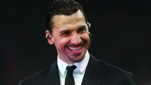 Zlatan Ibrahimovic continues to body Alexi Lalas in World Cup studio
