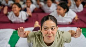 International Day of Yoga and summer solstice in photos