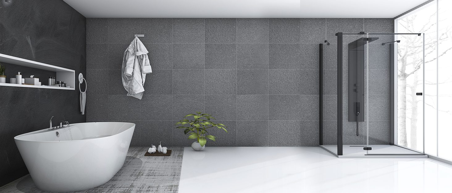 1783033536 390 Grey Marble Shower Curtain Modern Abstract Fabric Shower Curtains for 72x72