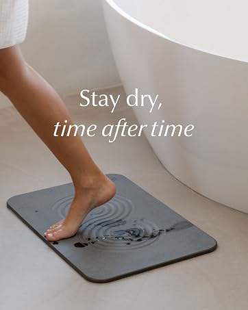 image of a foot coming off a bath stone