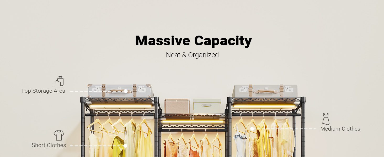 Heavy Duty Clothes Rack for Hanging Clothes