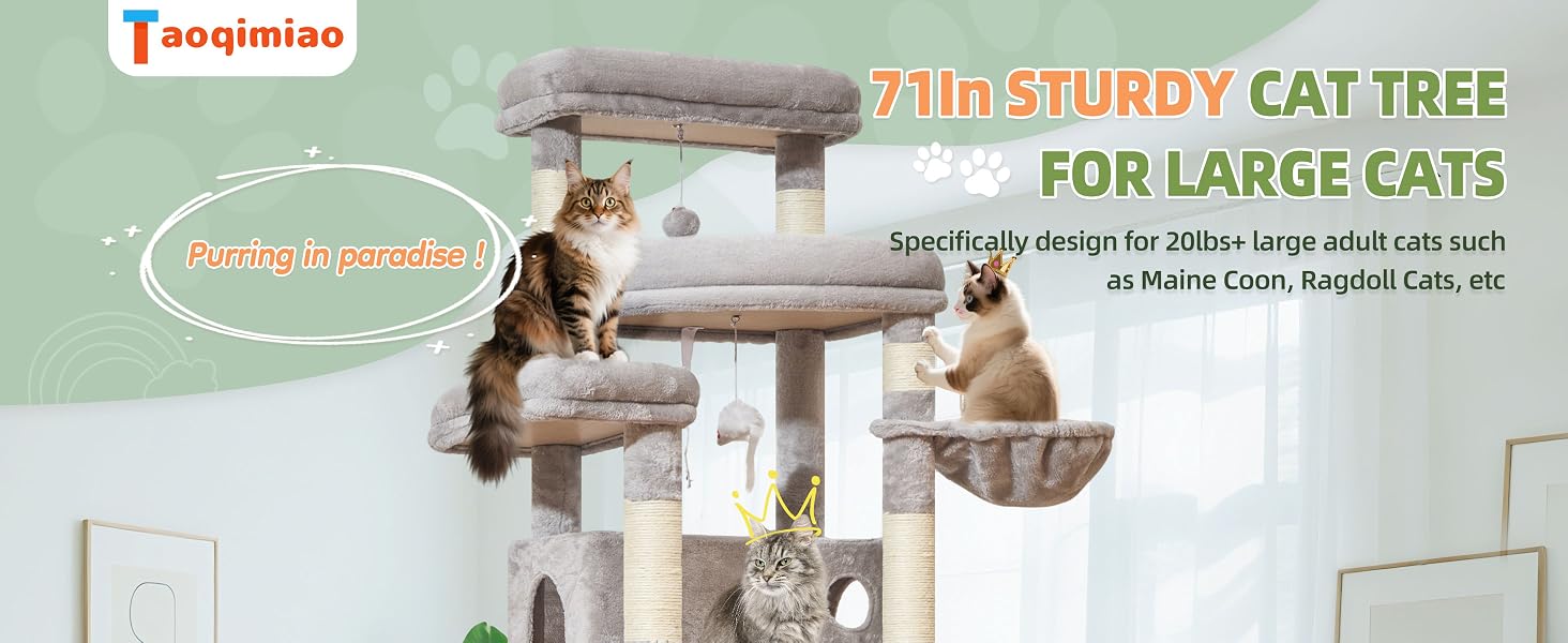 MS034W Sturdy Cat Tree