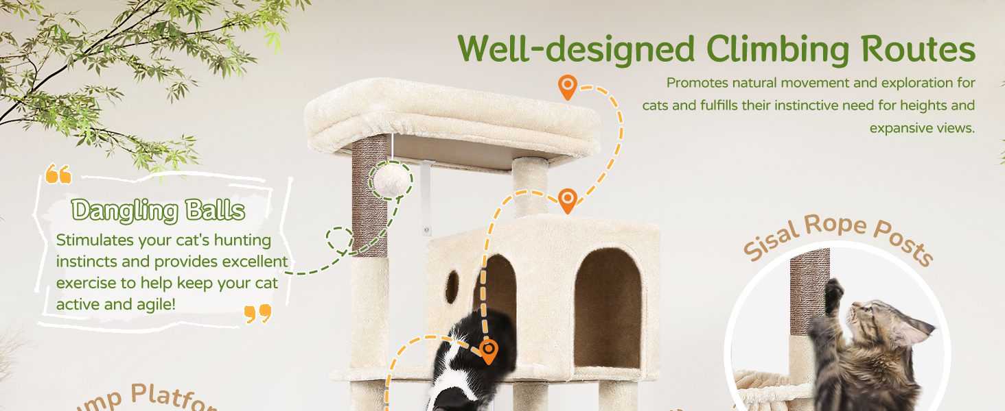 multi-level cat tower