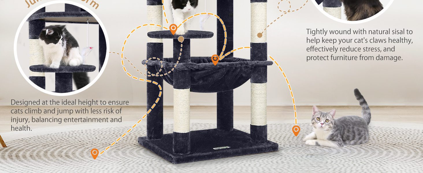 cat tree with scratching post