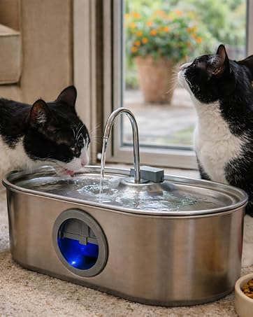 1783474545 472 34Gal Dog Water Fountain for Large Dogs 13L Stainless Steel ‘pet’