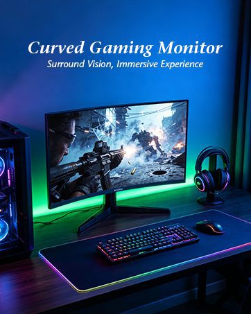 Curved gaming monitor