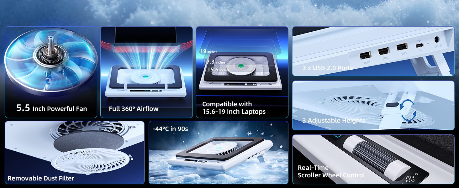 llano V12 laptop cooling pad