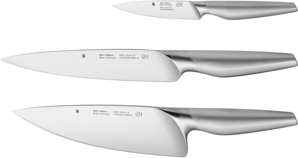 WMF Set of kitchen knives Chef`s Edition 3 pieces, Made in Germany