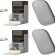 Bundle of PETLIBRO Upgraded RFID Automatic Cat Feeder, 2 Packs 5G Wi-Fi Automatic Pet Feeder, 3L Auto Cat Feeder App Control with Light Collar Tag + 2 Packs Safety Silicone Dog Food Mat