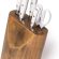 Arcos Forged Knife Block 5 pieces Nitrum Stainless Steel. 4 Professional Kitchen Knives with Ergonomic Polyoxymethylene POM Handle. Series Riviera Blanc. Color White