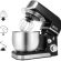 Kitchen in the box Stand Mixer,3.2Qt Small Electric Food Mixer,6 Speeds Portable Lightweight Kitchen Mixer for Daily Use with Egg Whisk,Dough Hook,Flat Beater (Black)