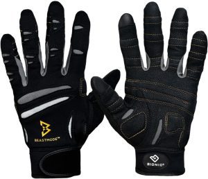Bionic Men’s Beastmode Full Finger Gym Workout Gloves